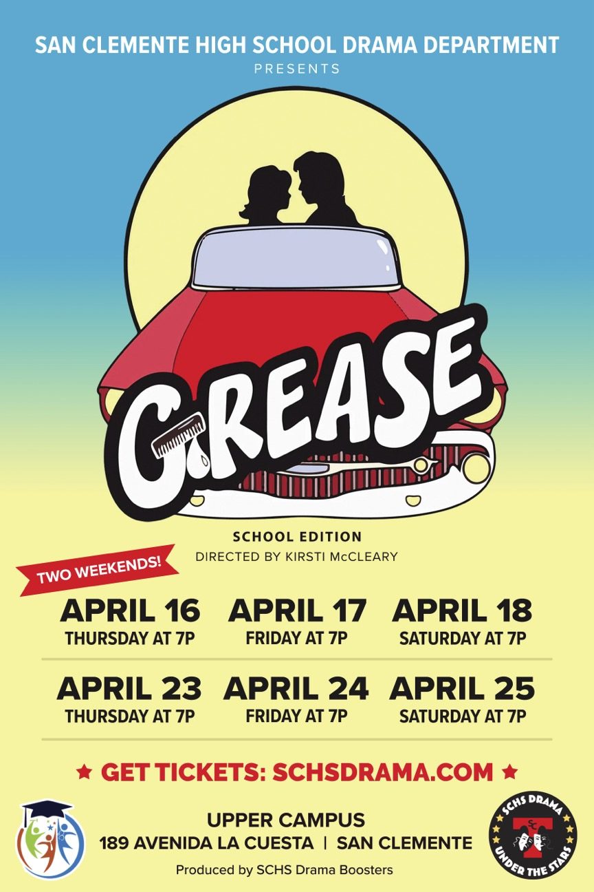 Grease show poster - 12 x 18